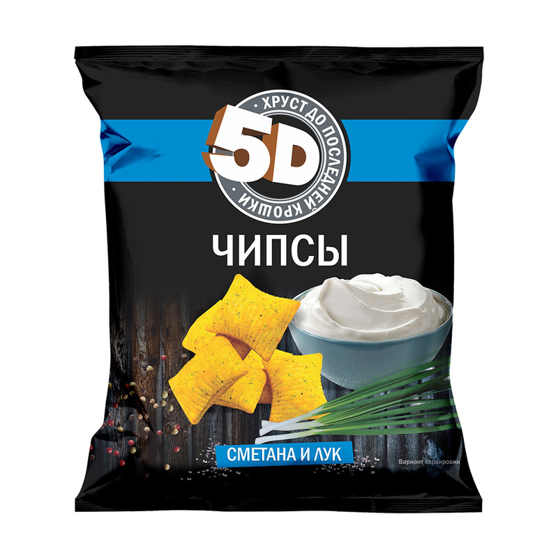 Чипсы пшеничные «Сметана и лук», 5G, 200 г