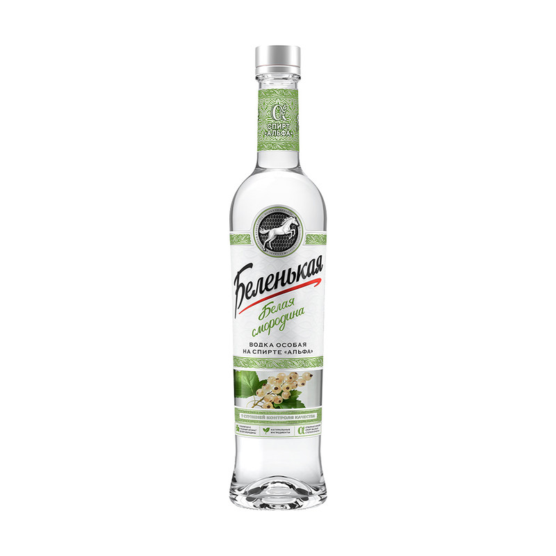 Водка «Белая смородина», Беленькая, 40%, 0,5 л
