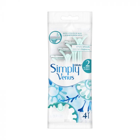 Станки для бритья «Simply Venus», Gillette, 4 шт.