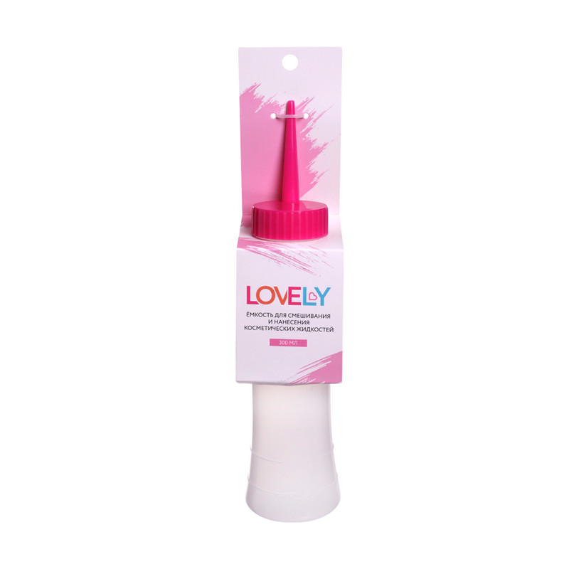 Ёмкость для смешивания и нанесения косметических жидкостей, Lovely, 300 мл, в ассортименте