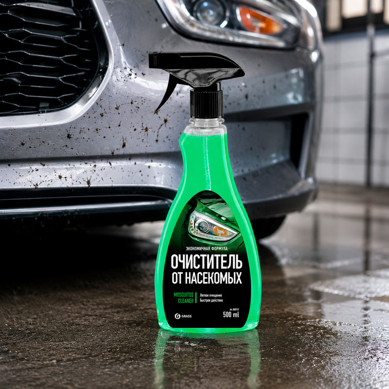 Очиститель следов насекомых «Mosquitos cleaner», GRASS, 500 мл