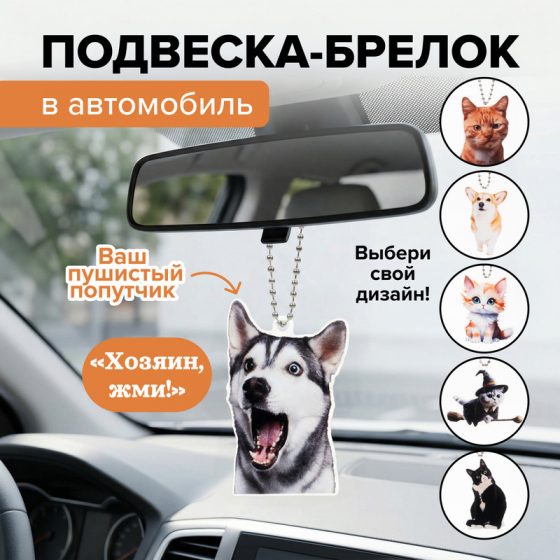 Подвеска-брелок в автомобиль, Top Race, в ассортименте