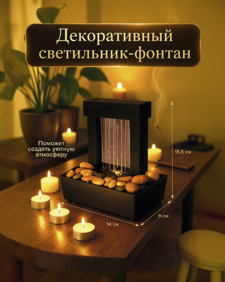 Декоративный светильник-фонтан «Водопад», в ассортименте