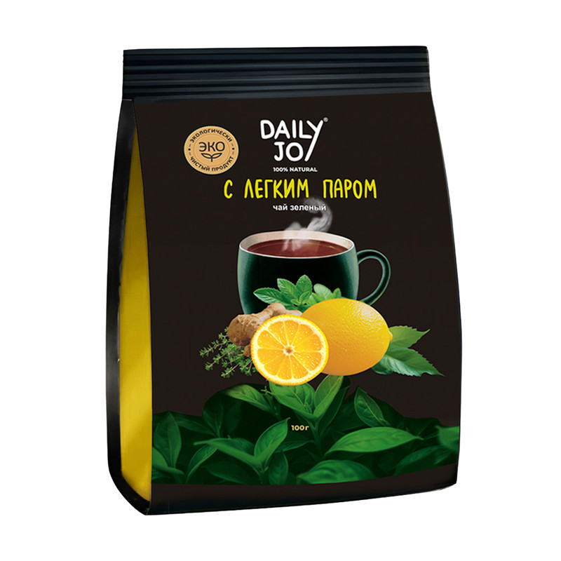 Чай зелёный «С лёгким паром», Daily Joy, 100 г