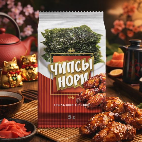 Чипсы нори «Крылышки терияки», 5 г