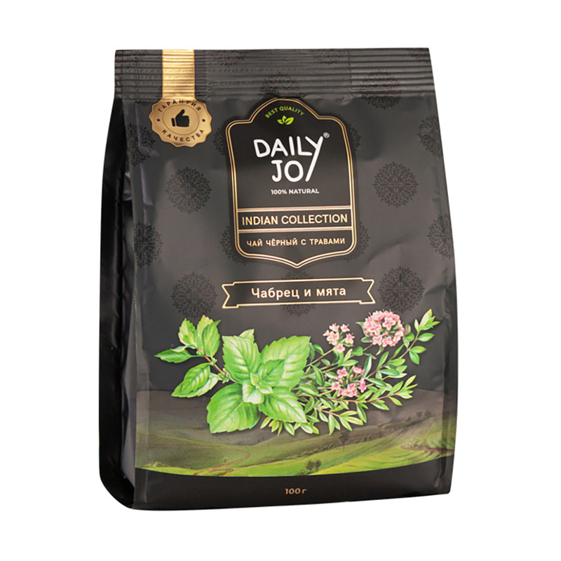 Чай чёрный «Чабрец и мята», Daily Joy, 100 г