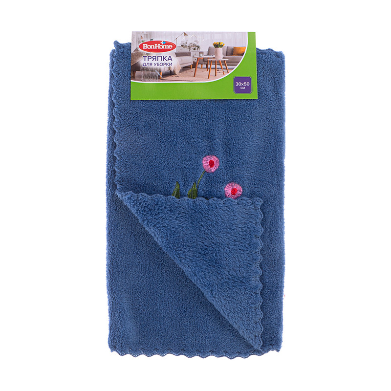 Тряпка для уборки, BonHome, 30х50 см, в ассортименте