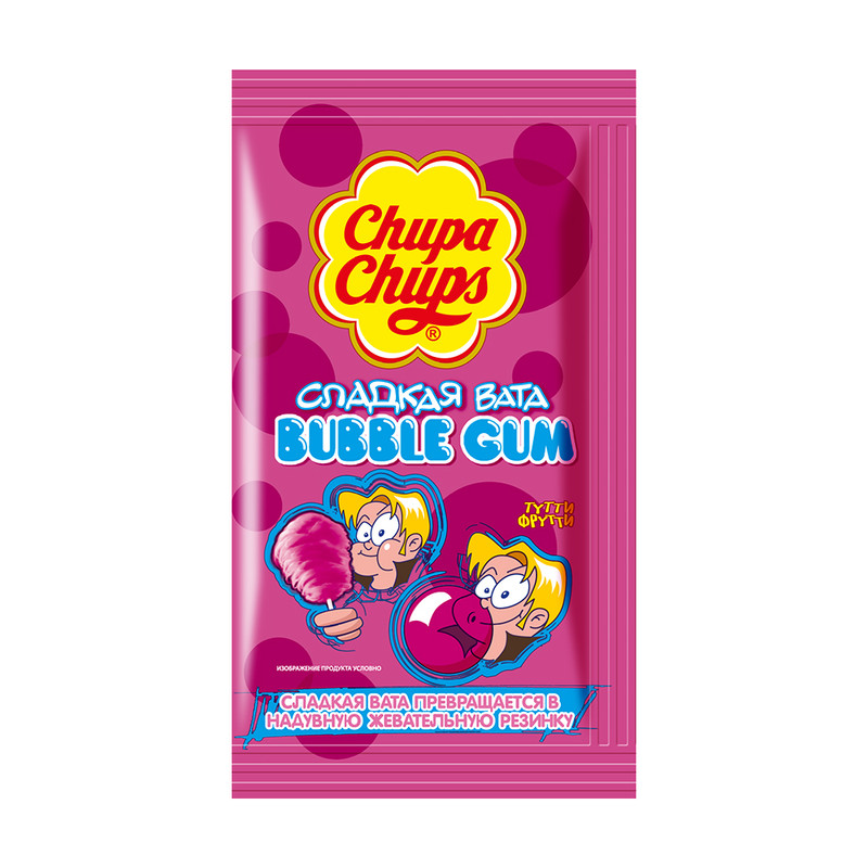 Сладкая вата «Bubble Gum», Chupa Chups, 11 г