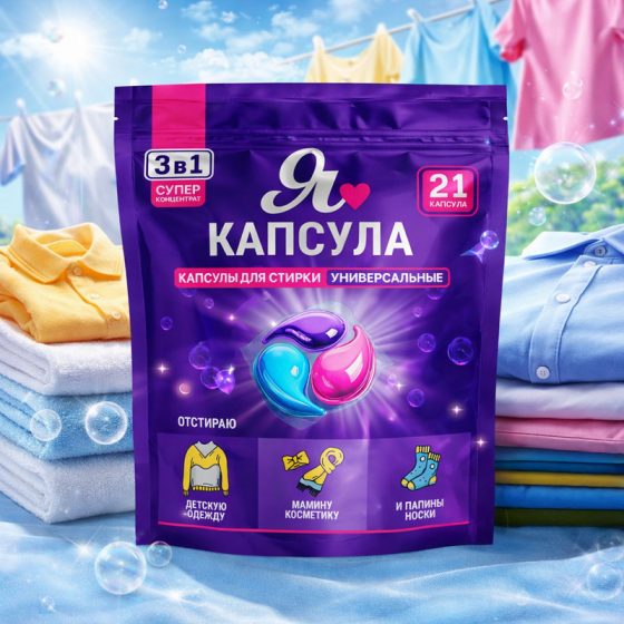 Капсулы для стирки, SI:LA Bleska, 21 шт.