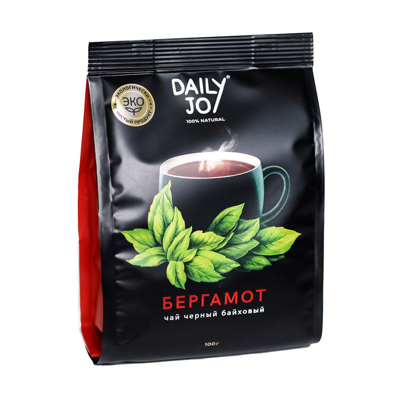 Чай чёрный байховый, Daily Joy, «Бергамот», 100 г