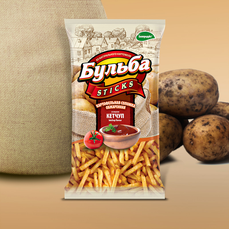 Соломка из картофеля «Бульба Sticks», 75 г, в ассортименте