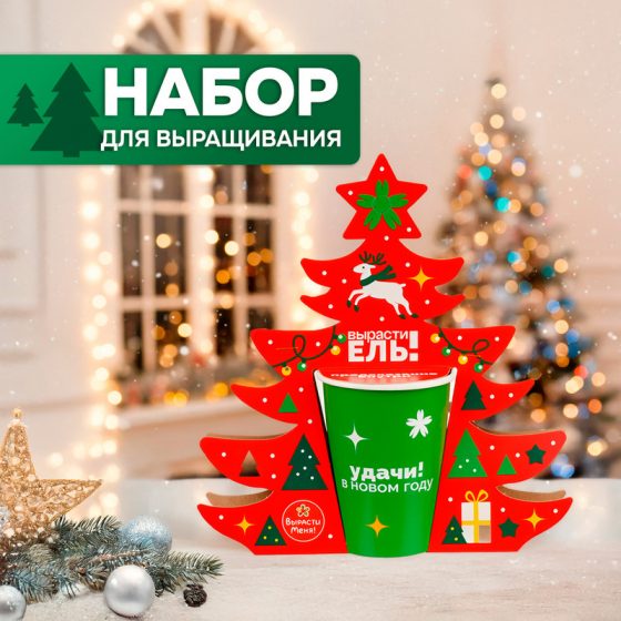 Набор для выращивания «Вырасти новогоднюю ель», вырасти меня!, в ассортименте