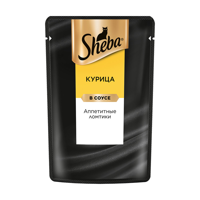 Корм для взрослых кошек, Sheba, 75 г, с курицей