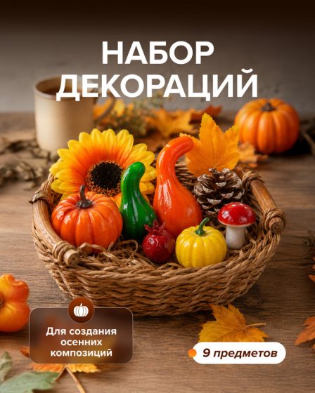 Набор декораций, 9 шт., в ассортименте