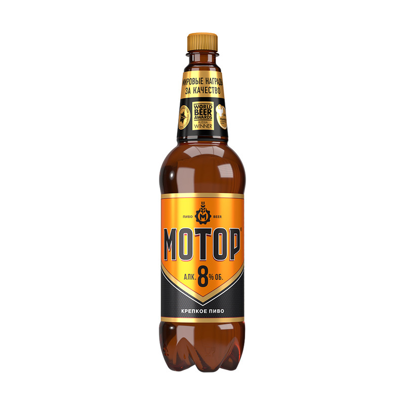 Пиво светлое «Мотор», Моспивком, 8%, 1,15 л