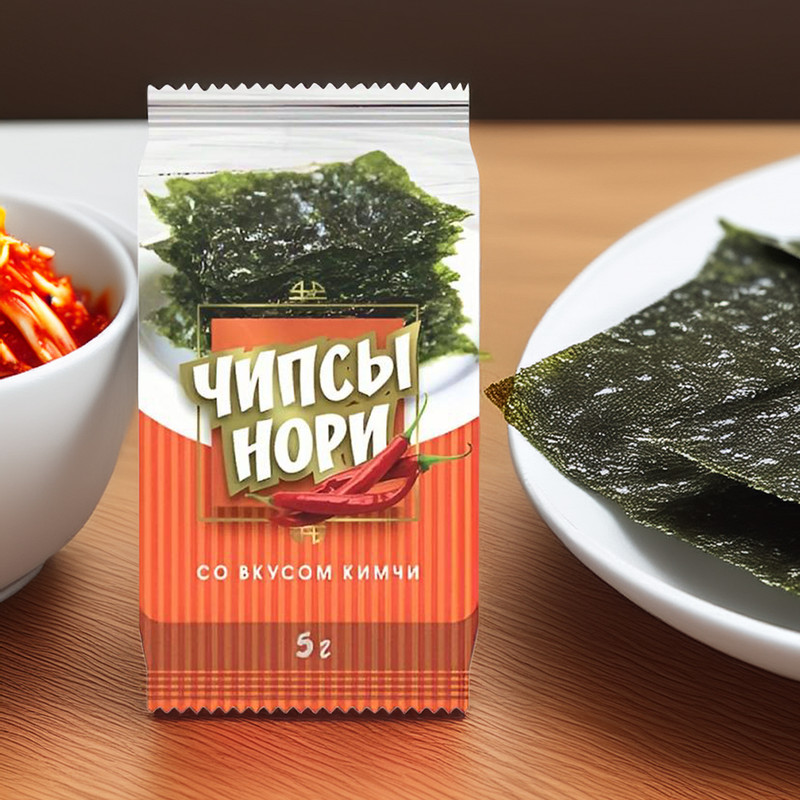 Чипсы нори со вкусом кимчи, 5 г