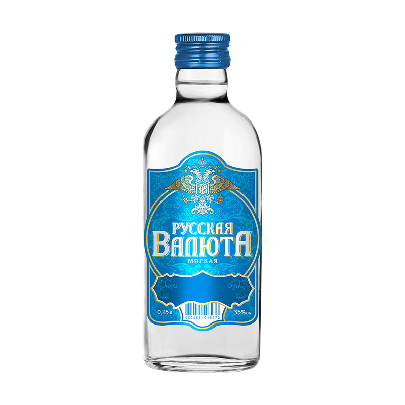Водка, Русская валюта, 38%, 0,5 л