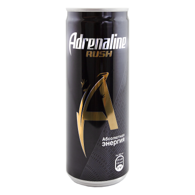 Напиток безалкогольный энергетический «Adrenalin Rush», 0,33 л