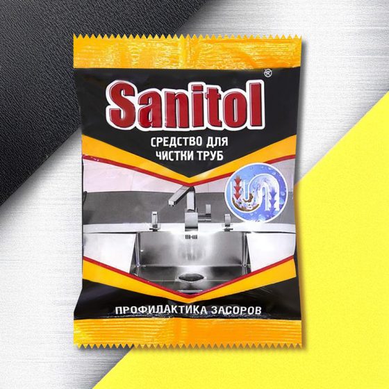 Средство для чистки труб, Sanitol, 90 г