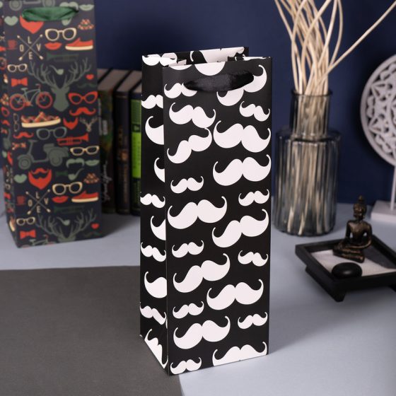 Пакет подарочный, Men’s Direction, 13х36х10 см, в ассортименте