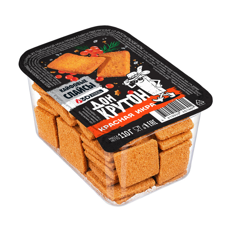 Гренки-слайсы, Дон Крутон, 110 г, в ассортименте