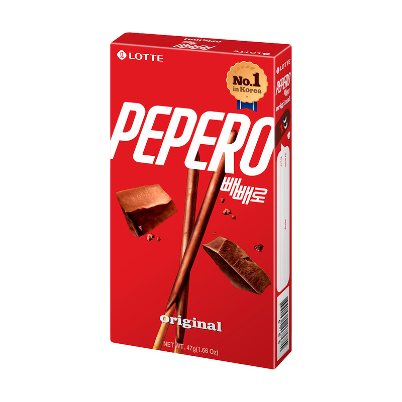 Соломка в шоколадной глазури, Pepero Original, 47 г, в ассортименте