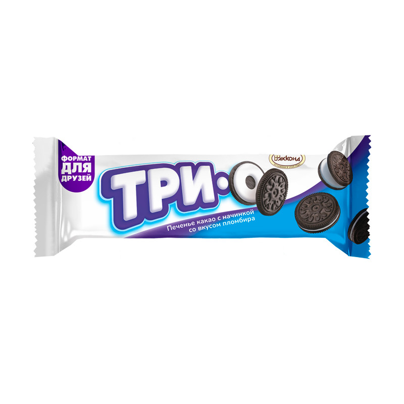 Печенье «Трио», Акконд, с какао, 65 г, в ассортименте